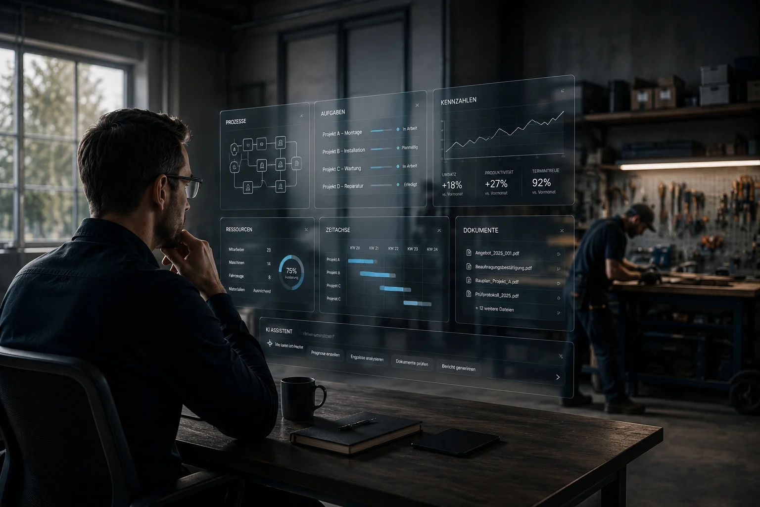 Digitale Auftragssteuerung in der Werkstatt – Software unterstützt echte Arbeit